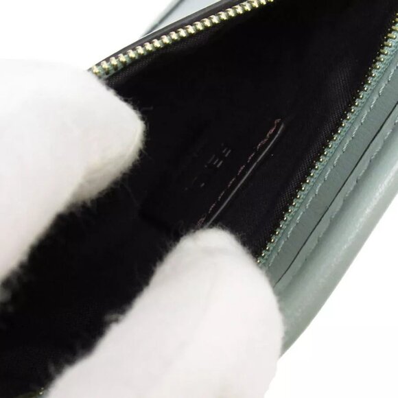 Auth FENDI Smartphone case holder Phone holder Pale green leather - Picture 16 of 16